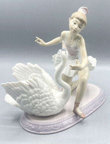Lladro ballerina swan 6205 - ballerina, &